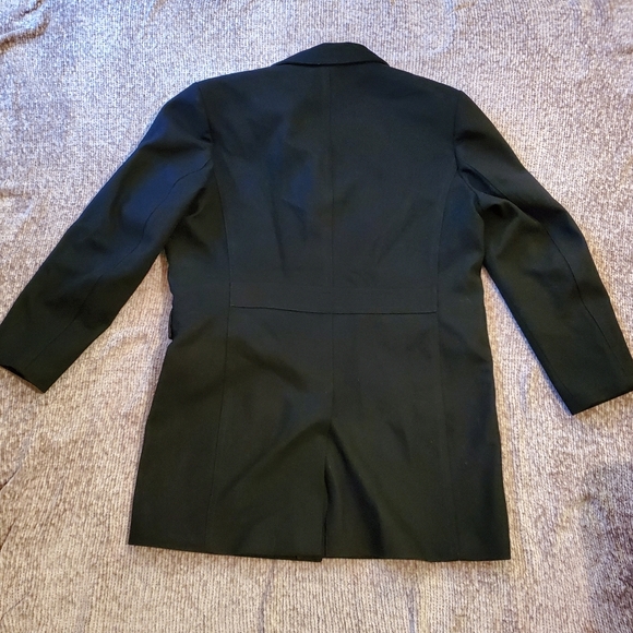 Express Men's Black Wool Blend Top Coat - Picture 2 of 8